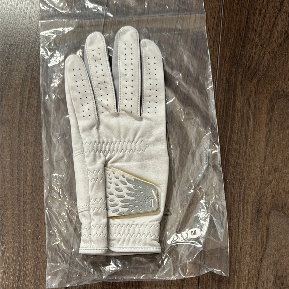 Men's Left White Golf Glove
